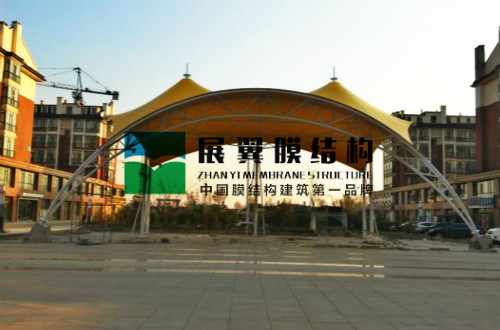 黑龍江鐵力景觀膜結(jié)構(gòu)舞臺工程完工