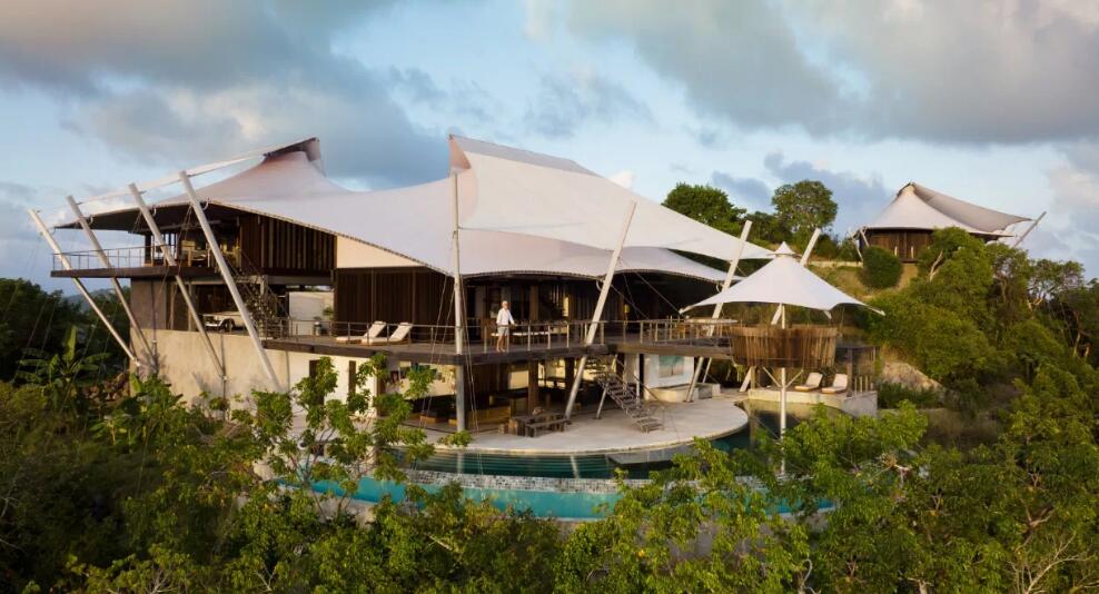 新型度假住宿模式，鄉(xiāng)村酒店+張拉膜帳篷房