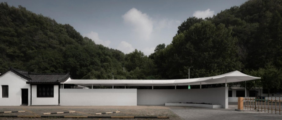 入口改造案例，張拉膜結(jié)構(gòu)