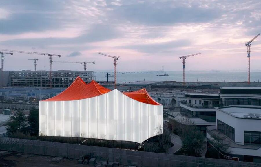 PTFE膜結(jié)構(gòu)外立面，大灣區(qū)中心展覽館