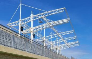 廣州天河區(qū)膜結(jié)構(gòu)看臺工程進(jìn)展情況