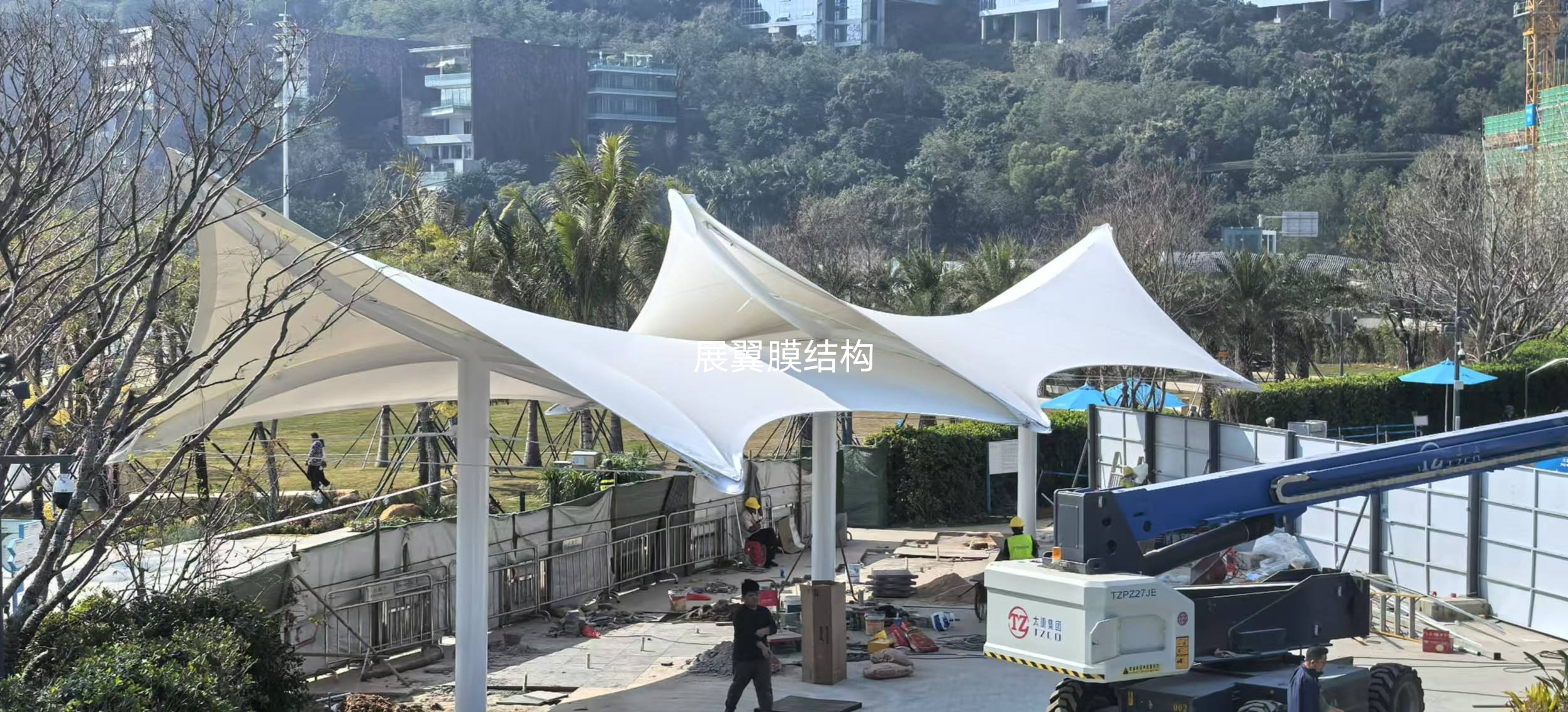 小梅沙海濱出入口膜結構工程