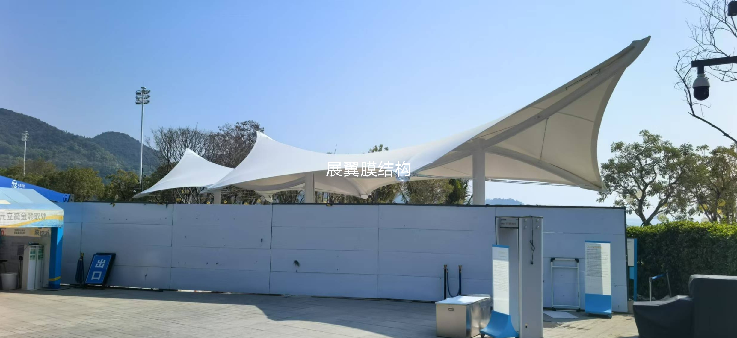 小梅沙海濱出入口膜結構工程