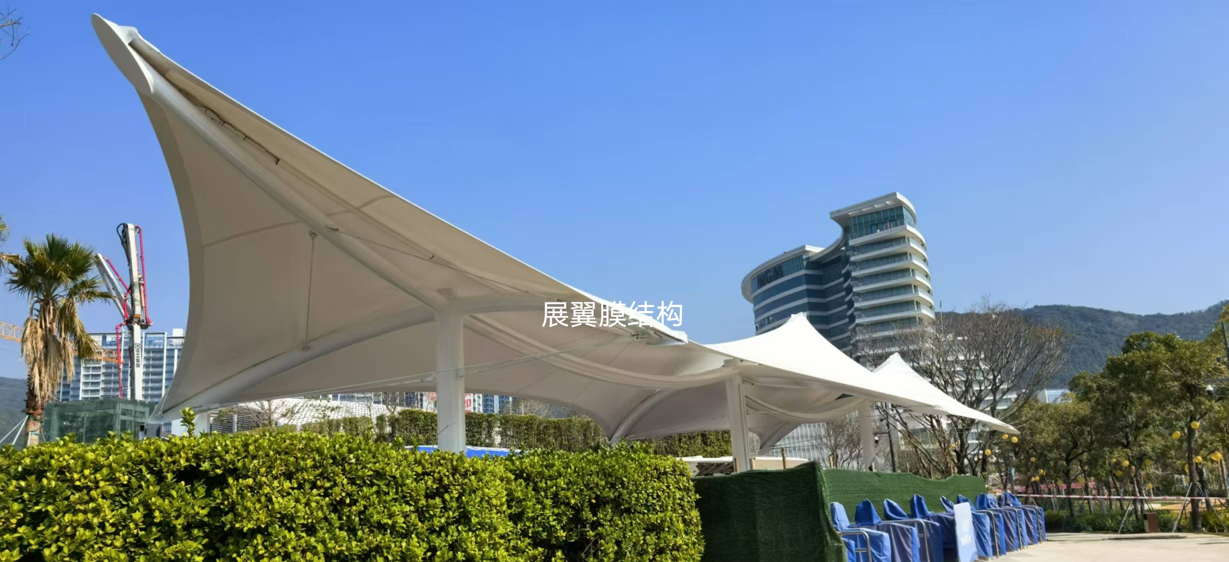 小梅沙海濱出入口膜結構工程